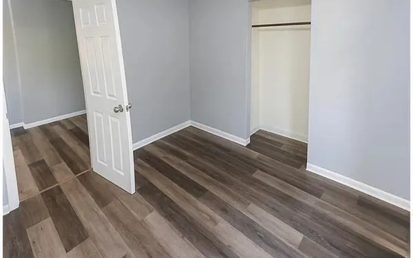 a view of wooden floor