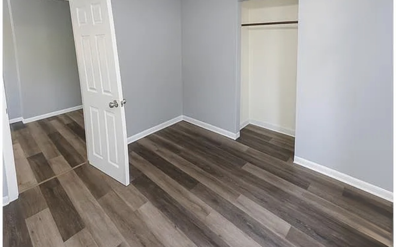 a view of wooden floor