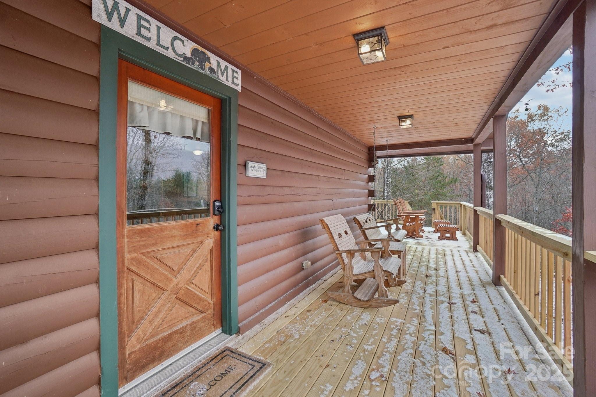 804 Ledbetter Road Robbinsville, NC 28771 - Photo 11 of 27 a view of two chairs in the balcony