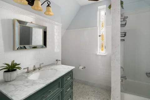 a view of a building with a yard