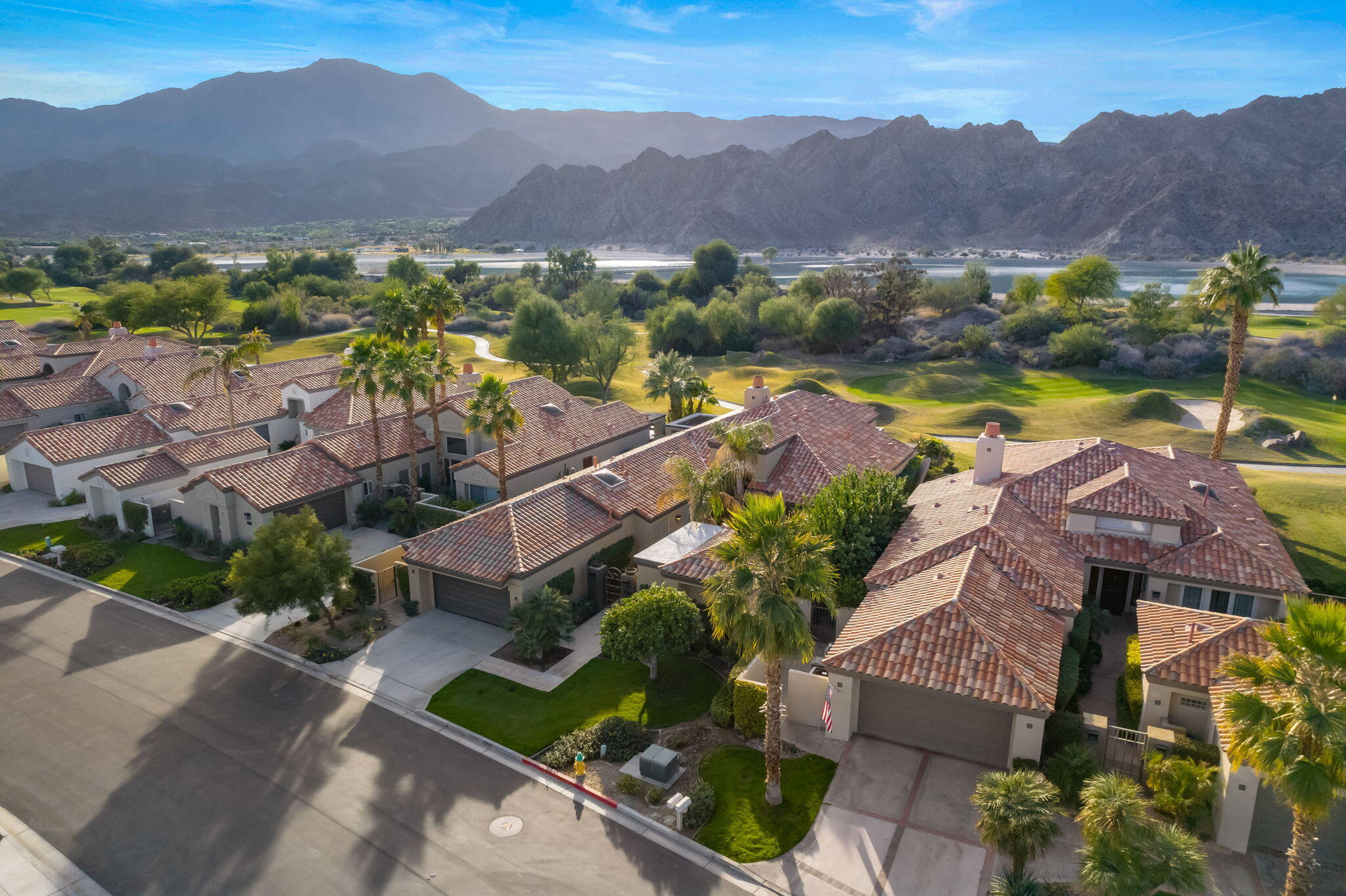 56685 Merion La Quinta, CA 92253 - Photo 14 of 82 an aerial view of residential house with outdoor space and mountain view