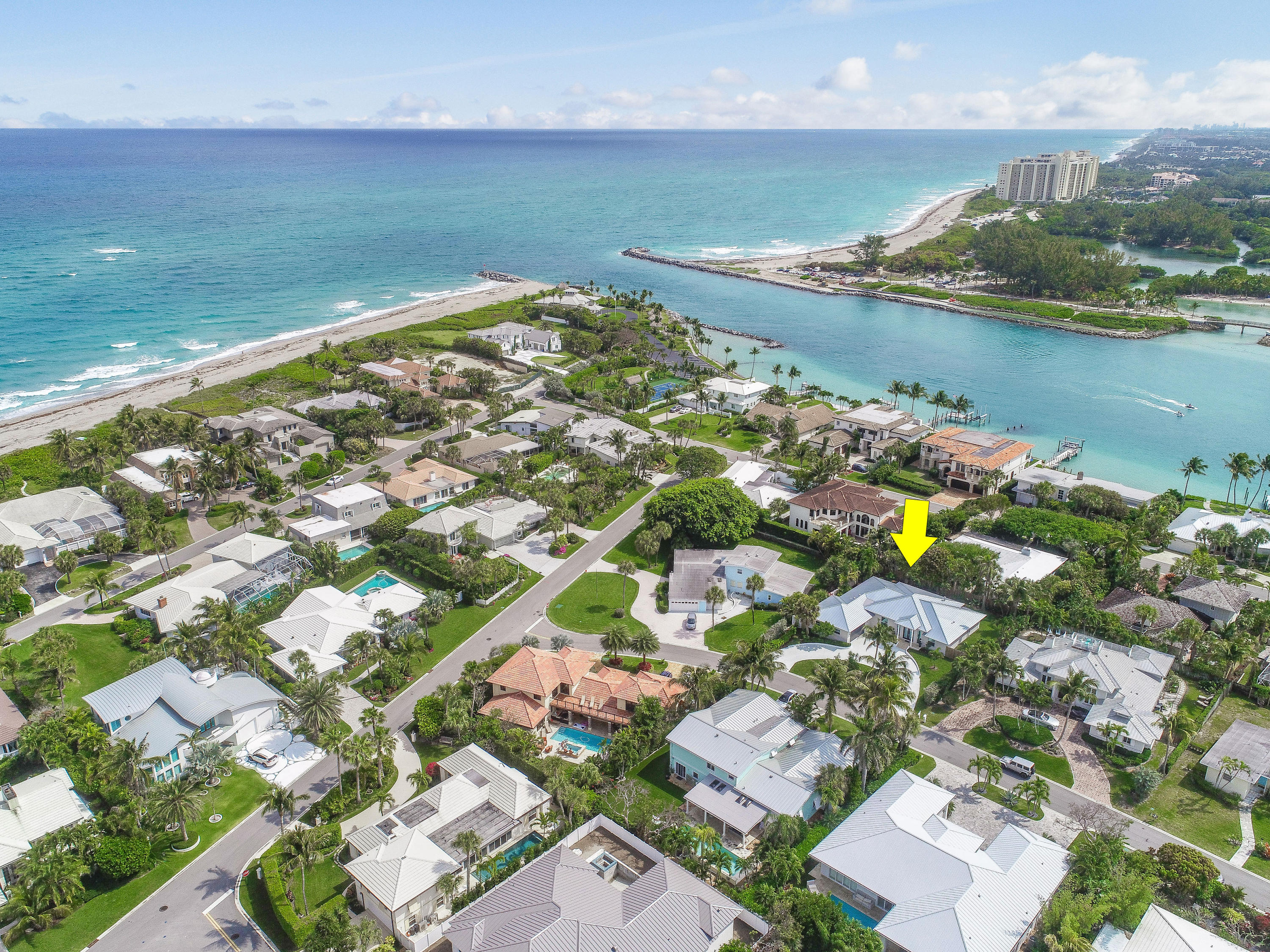 139 Beacon Lane Jupiter Inlet Colony, FL 33469 - Photo 36 of 37 139BeaconLaneAerials_11_marked