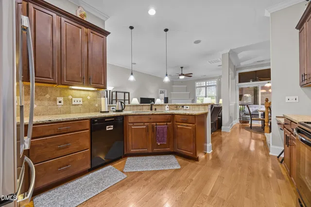a view of a livingroom with furniture and front door