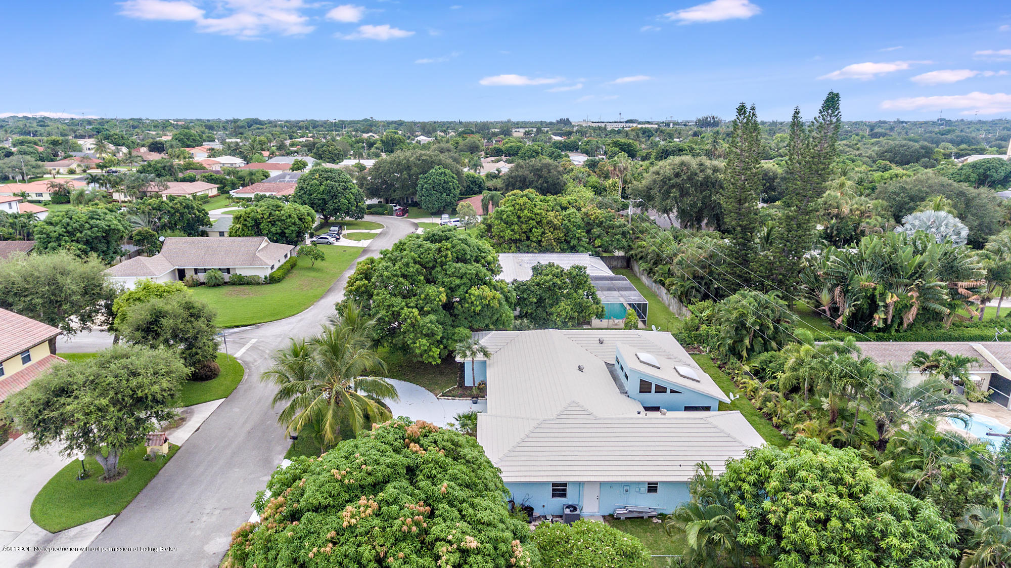 1870 Travis Road West Palm Beach, FL 33406 - Photo 33 of 35 an aerial view of a house with a garden
