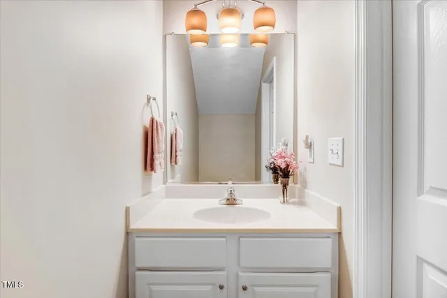 a view of a livingroom with stairs