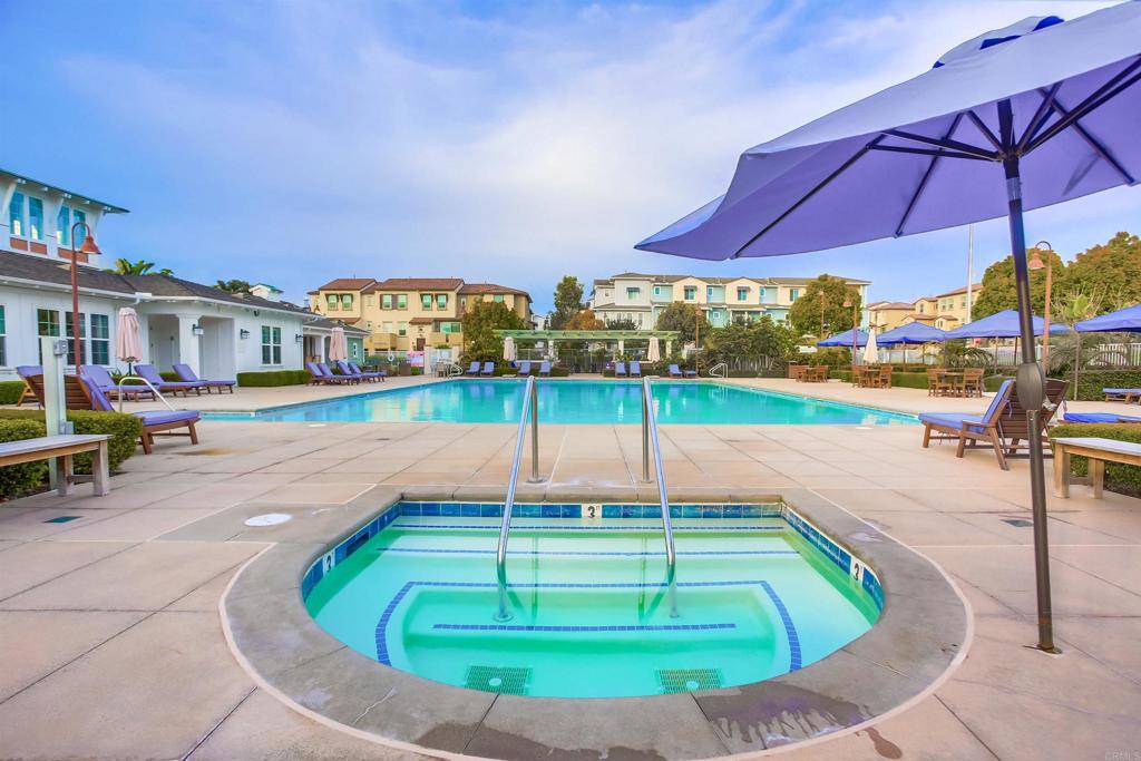 4326 Star Path Way, Unit 1 Oceanside, CA 92056 - Photo 59 of 72 a swimming pool with outdoor seating yard and barbeque oven