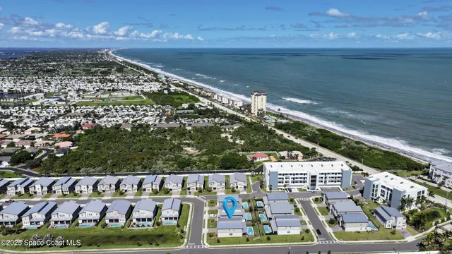 a view of a water with an outdoor space