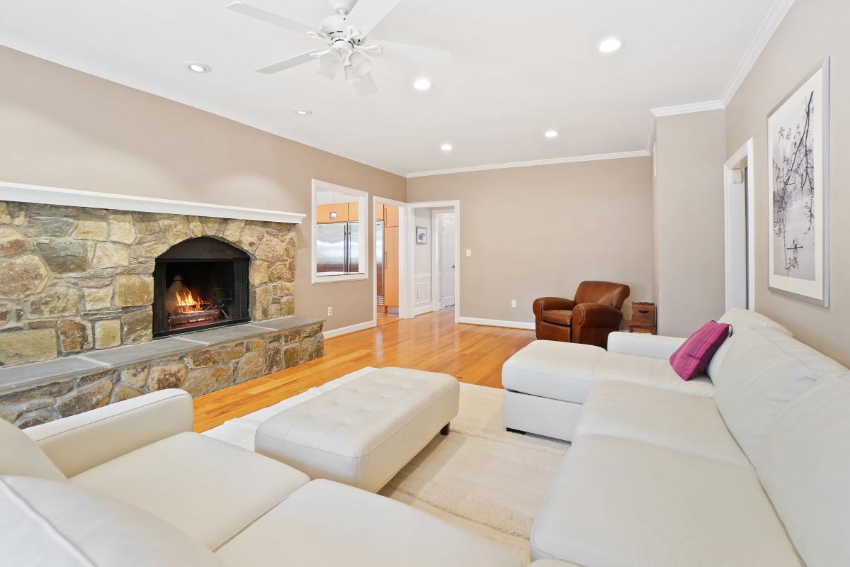 9704 Kendale Road Potomac, MD 20854 - Photo 12 of 70 Cozy family room with stone fireplace.