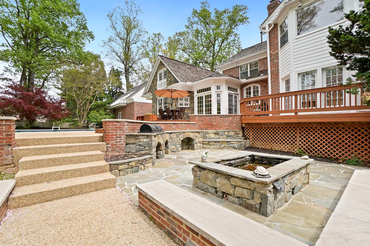9704 Kendale Road Potomac, MD 20854 - Photo 2 of 70 Elegant outdoor retreat with fish pond/fire pit