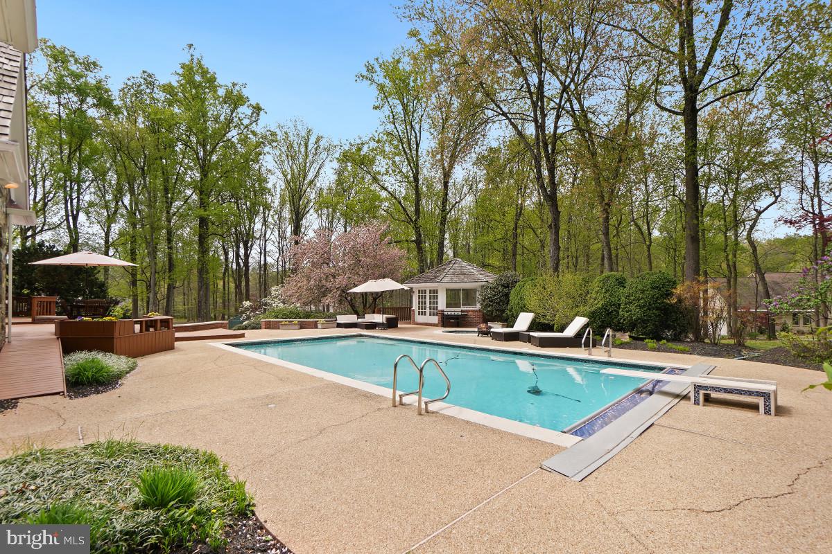 9704 Kendale Road Potomac, MD 20854 - Photo 52 of 70 Serene poolside retreat in nature.