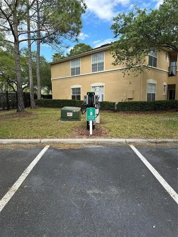 a view of a house with a street