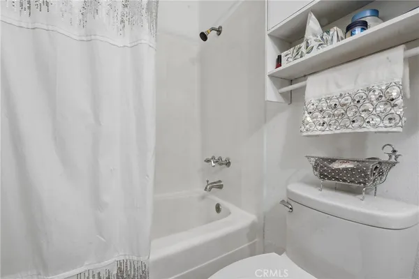 a bathroom with a toilet and a bathtub