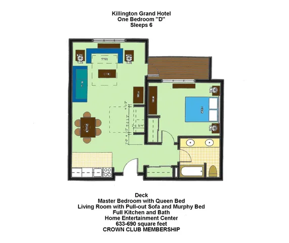 $129,000 | 228 East Mountain Road, Unit D GRAND HOTEL 251 III (HALL), Killington, VT 05751