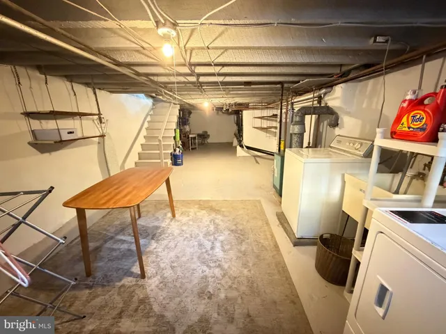a view of a storage room
