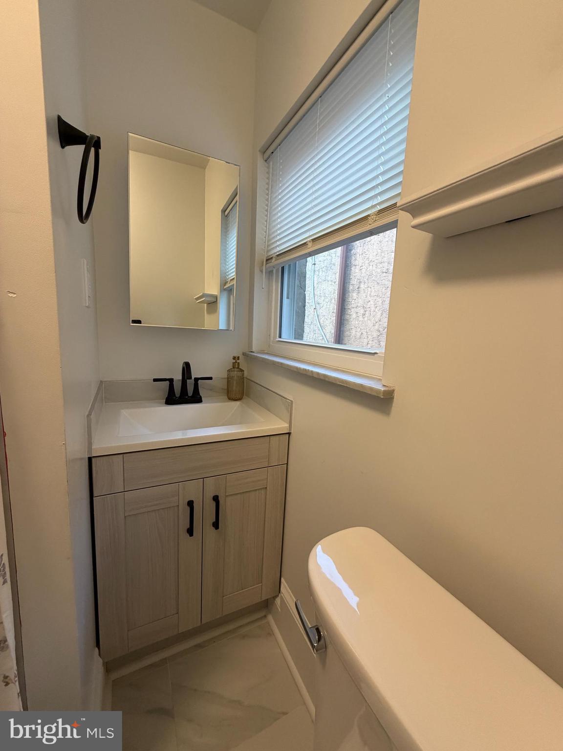 1946 Fitzgerald Street Philadelphia, PA 19145 - Photo 10 of 18 a bathroom with a sink a toilet and mirror