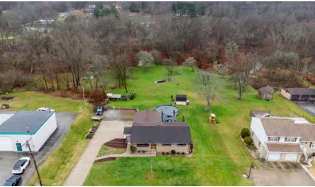 501 Highway 356 Apollo, PA 15613 - Photo 34 of 35 an aerial view of a house with garden space and street view