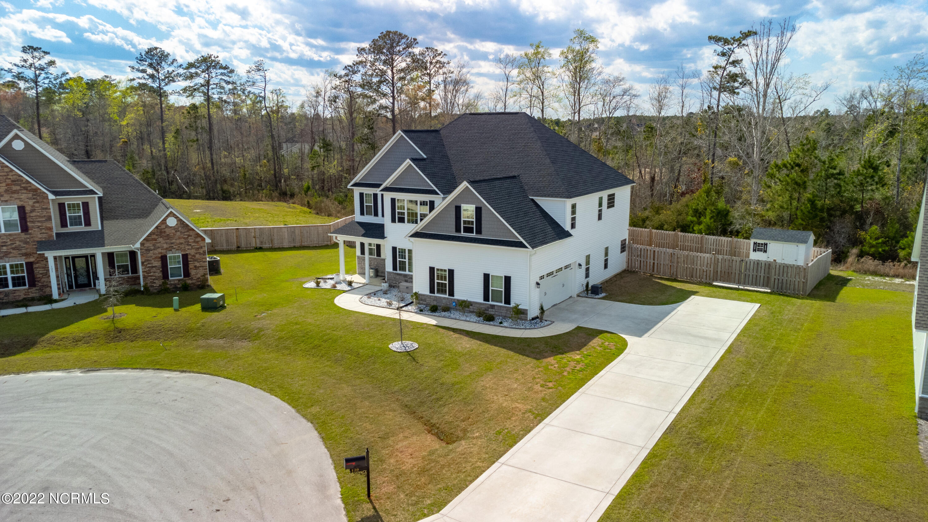 120 Colonial Post Road Jacksonville, NC 28546 - Photo 45 of 59 Exterior Drone