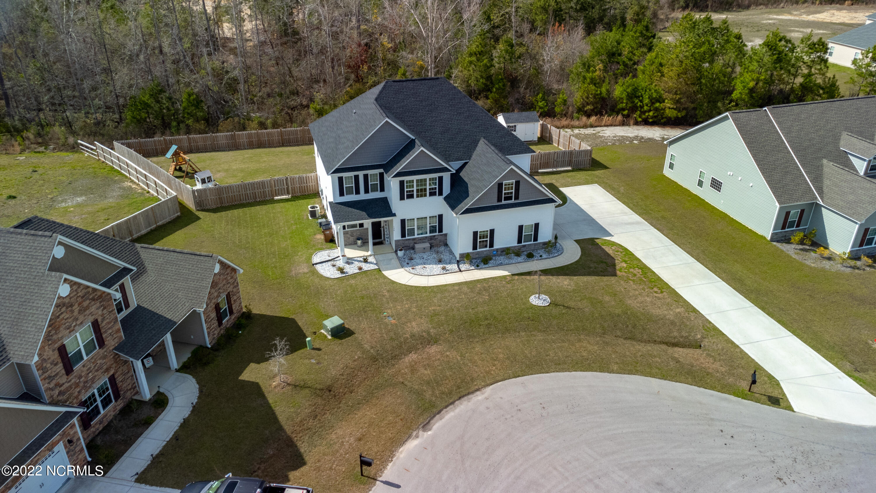 120 Colonial Post Road Jacksonville, NC 28546 - Photo 46 of 59 Exterior Drone