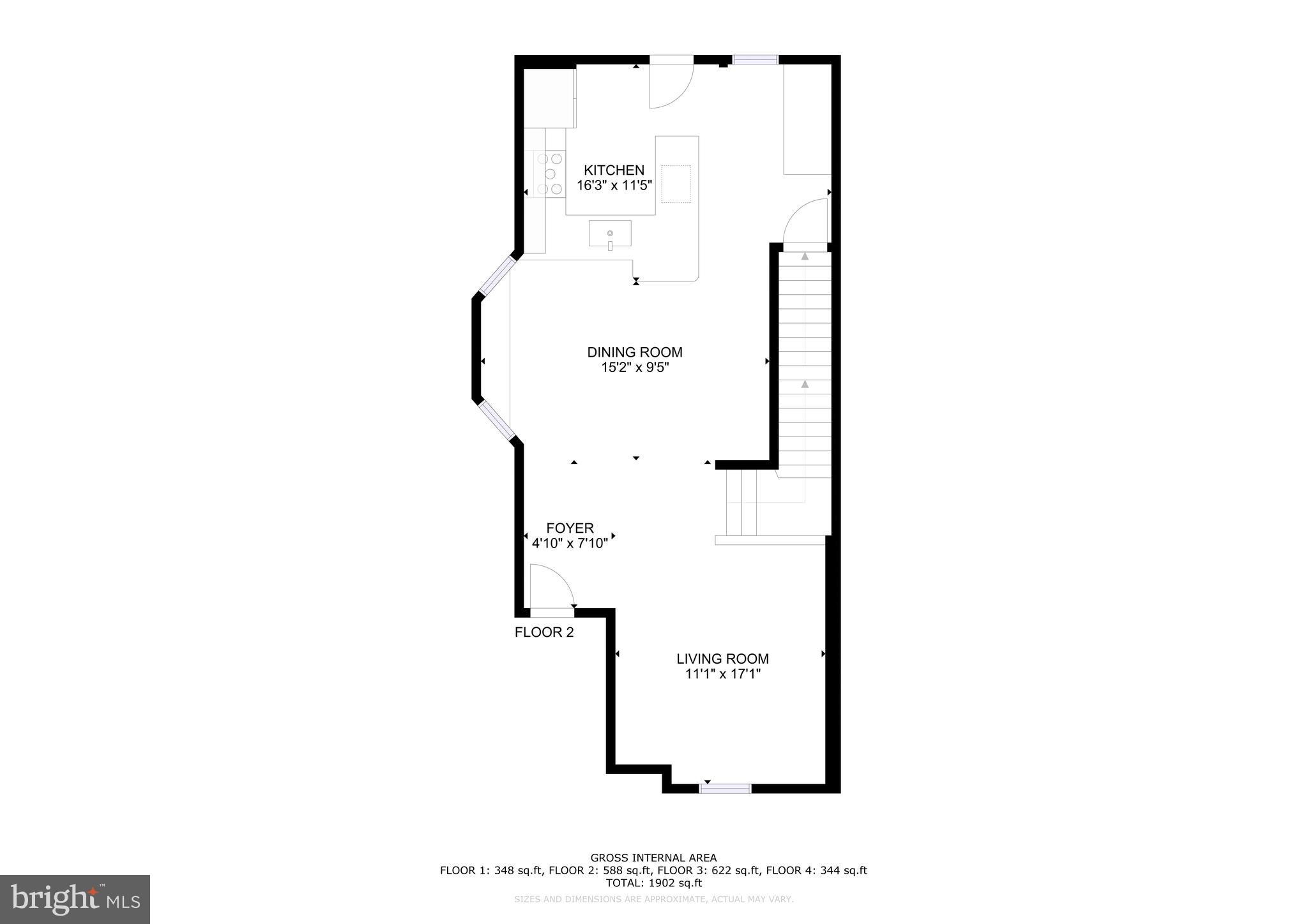 3916 5th Street Northwest Washington, DC 20011 - Photo 48 of 51 a picture of a floor plan