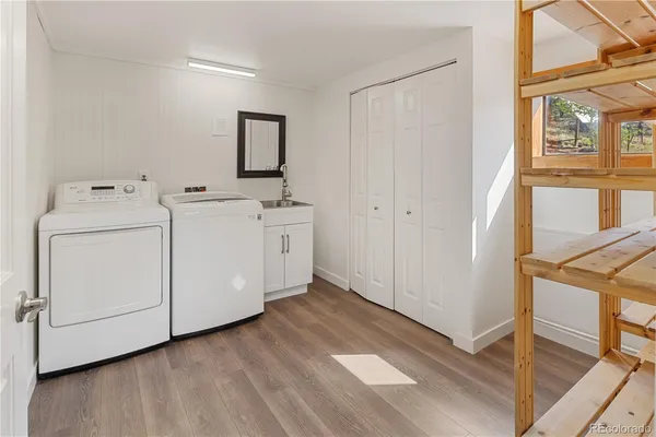 a view of a storage & utility room