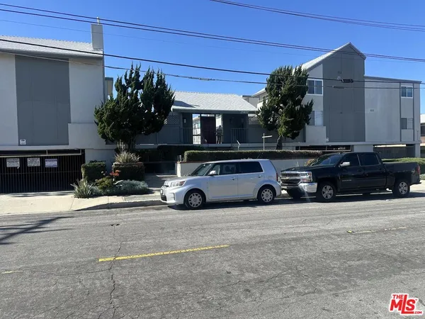 a car parked in front of a house