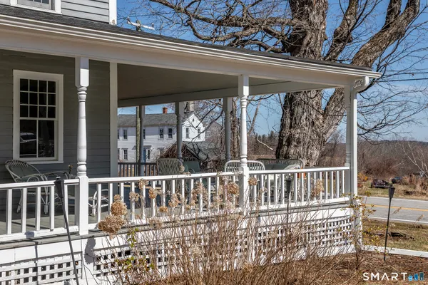a view of a house with a porch