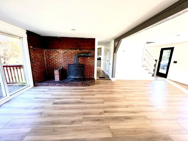 867 Boundary Road Steep Falls, ME 04085 - Photo 12 of 24 867 Living room fireplace