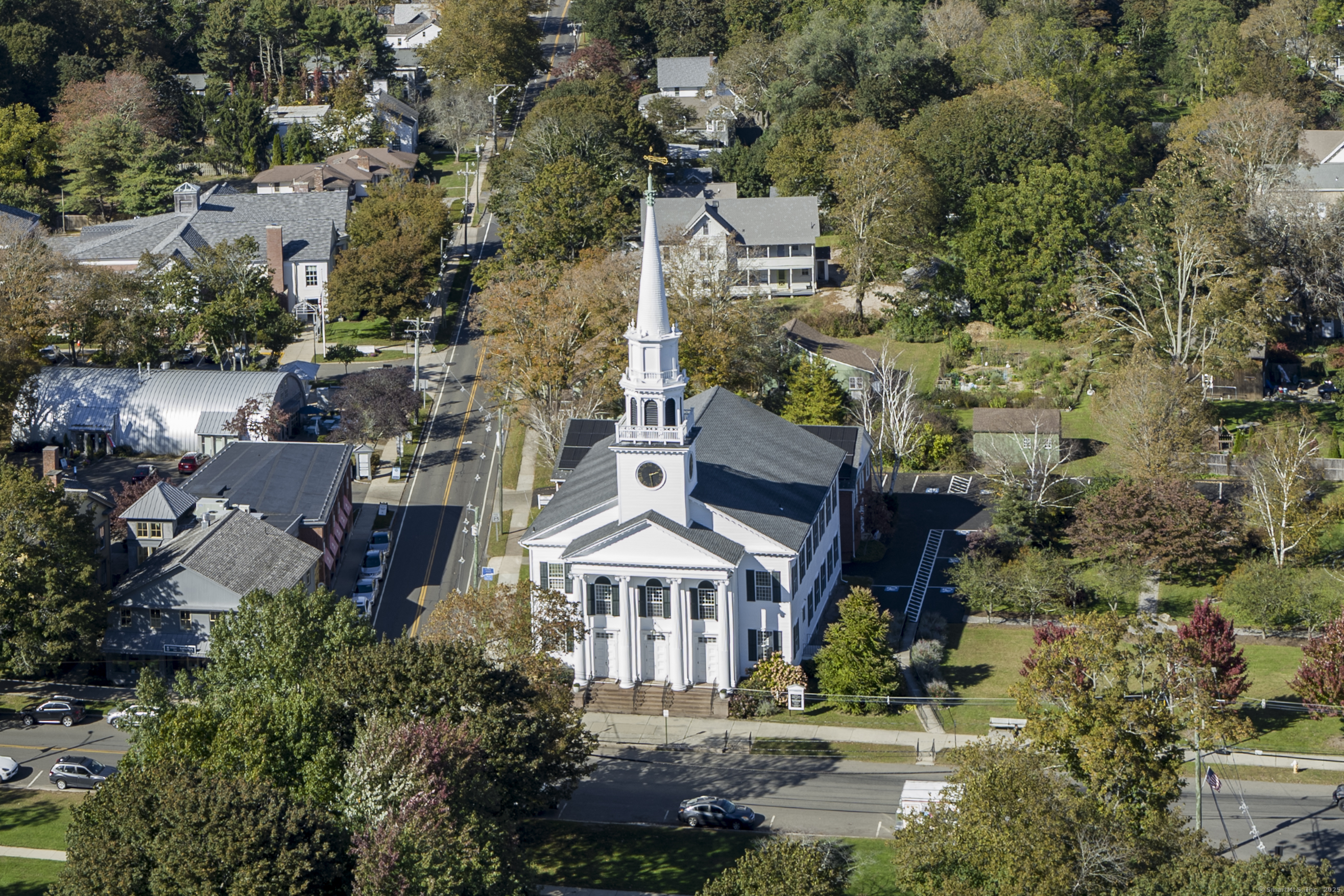 575 Leetes Island Road Guilford, CT 06437 - Photo 38 of 39 an aerial view of a house