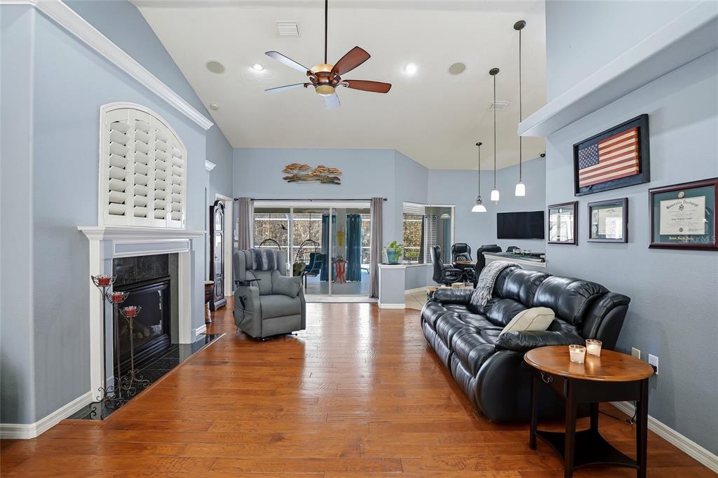 296 North Quartz Avenue Hernando, FL 34442 - Photo 13 of 66 a living room with furniture fireplace and a window