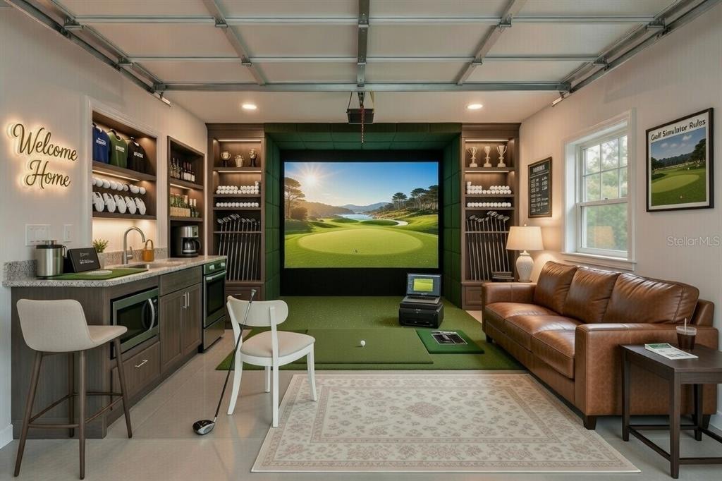 296 North Quartz Avenue Hernando, FL 34442 - Photo 45 of 66 a living room with furniture a projector and a projector