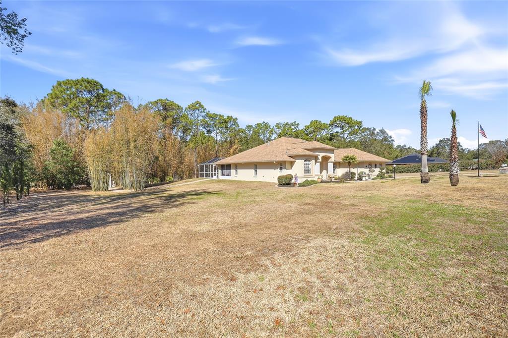 296 North Quartz Avenue Hernando, FL 34442 - Photo 50 of 66 a view of swimming pool with outdoor seating and trees in the background