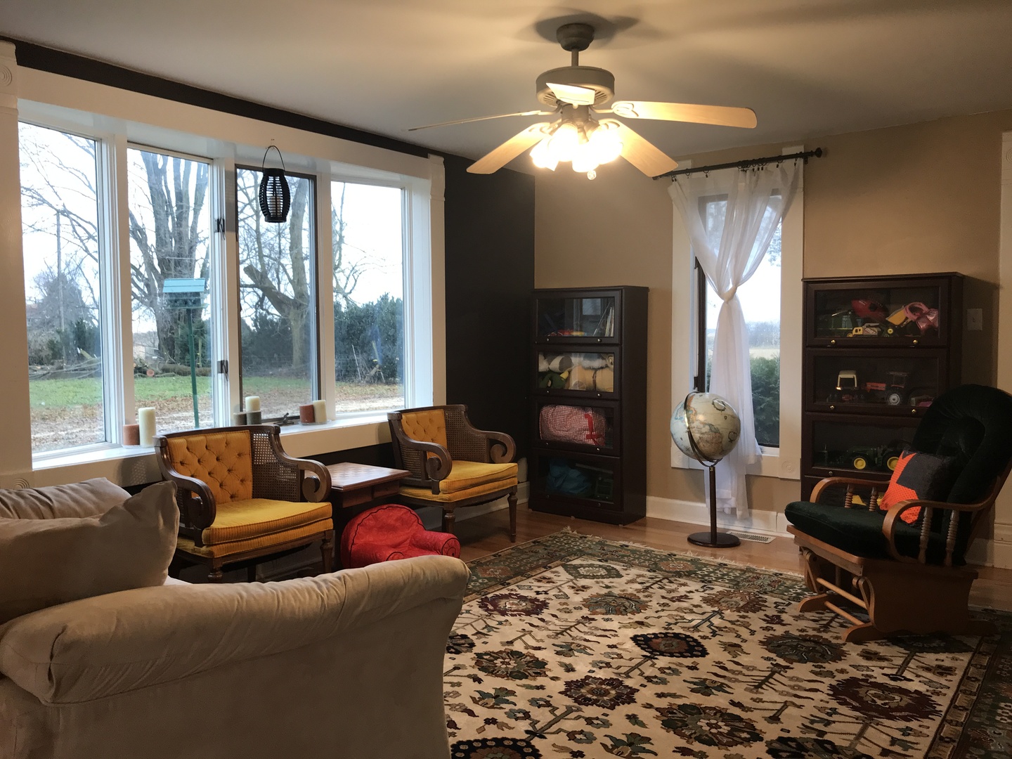 24562 Esmond Road Malta, IL 60150 - Photo 3 of 29 a living room with furniture and a floor to ceiling window
