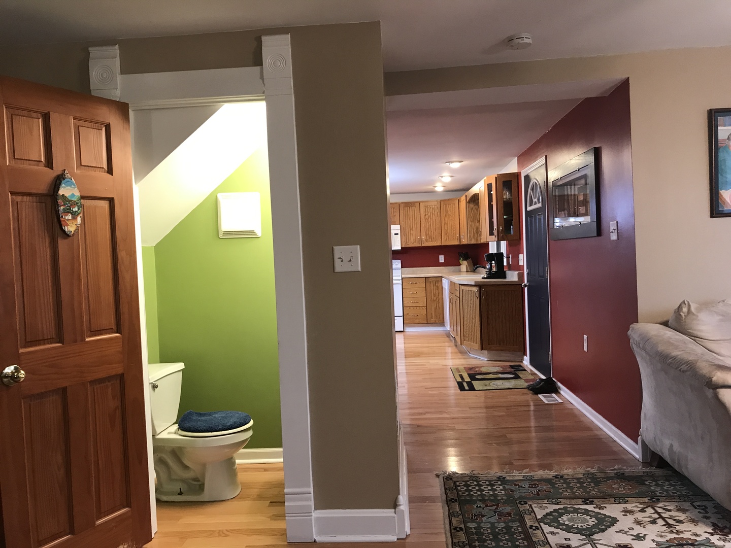 24562 Esmond Road Malta, IL 60150 - Photo 6 of 29 a bathroom with a toilet a sink and mirror