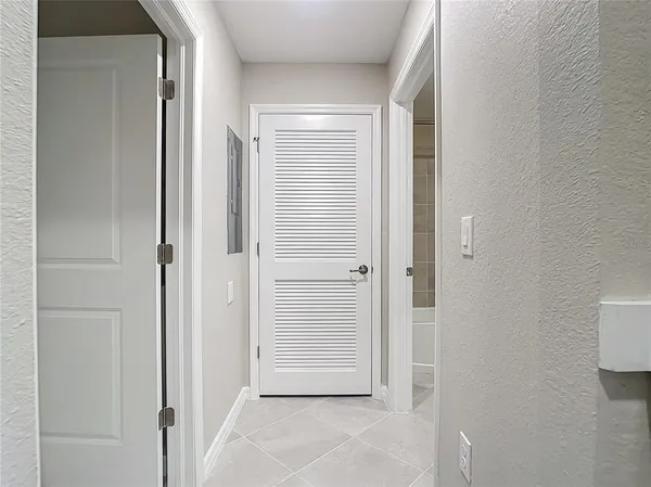 a view of a door of the house