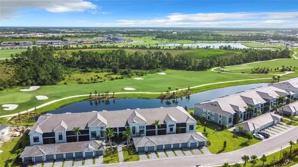 a view of a lake with a mountain in the background