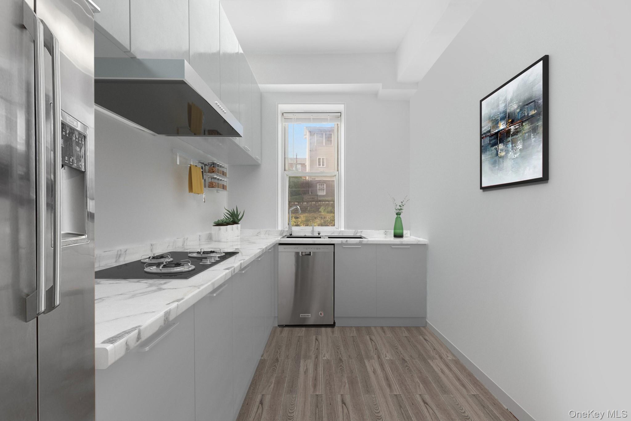 245 Rumsey Road, Unit 2X Yonkers, NY 10701 - Photo 4 of 17 Virtually Staged Kitchen