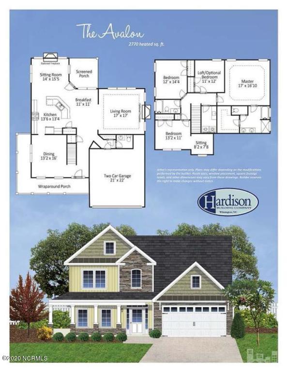 6025 Tarin Road Wilmington, NC 28409 - Photo 32 of 32 Avalon Floor Plan