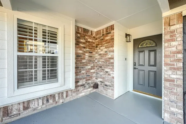 a view of front door of house