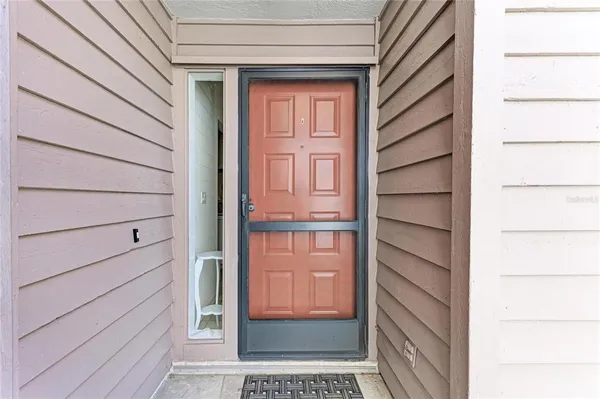 a view of front door of a house