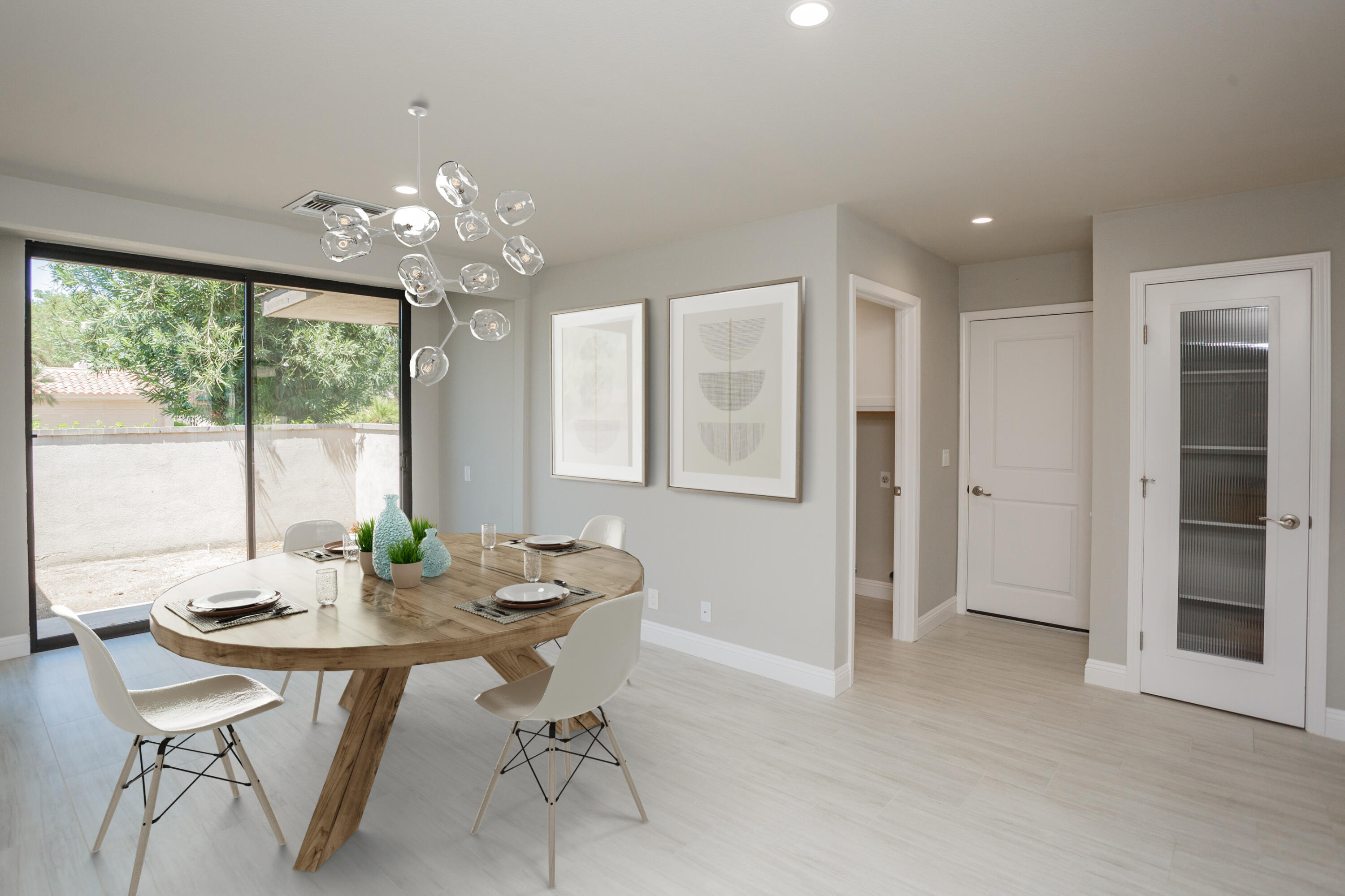 49 Columbia Drive Rancho Mirage, CA 92270 - Photo 11 of 52 a view of a dining room with furniture window and outside view