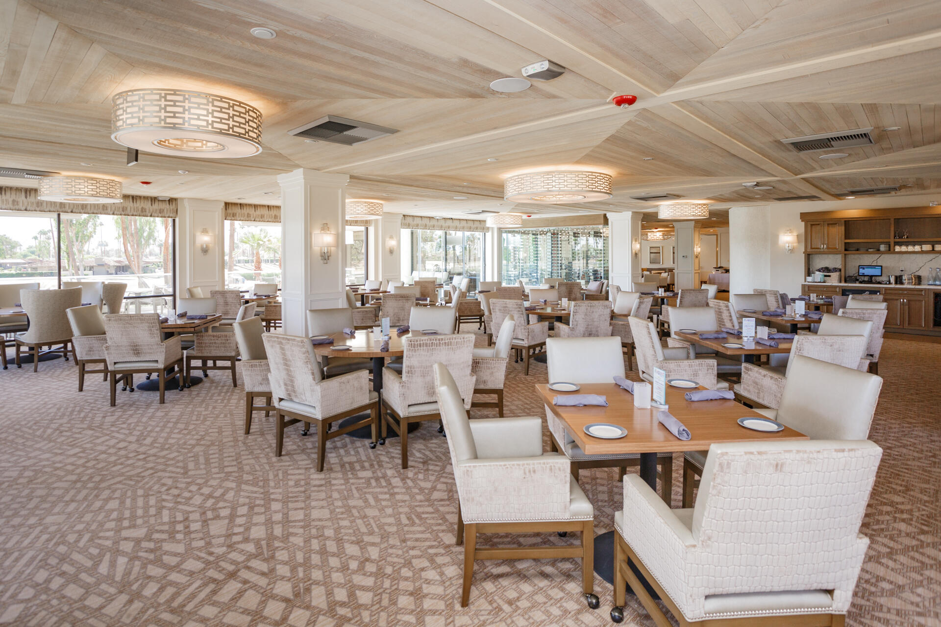 49 Columbia Drive Rancho Mirage, CA 92270 - Photo 44 of 52 a view of a dining room with furniture window and outside view