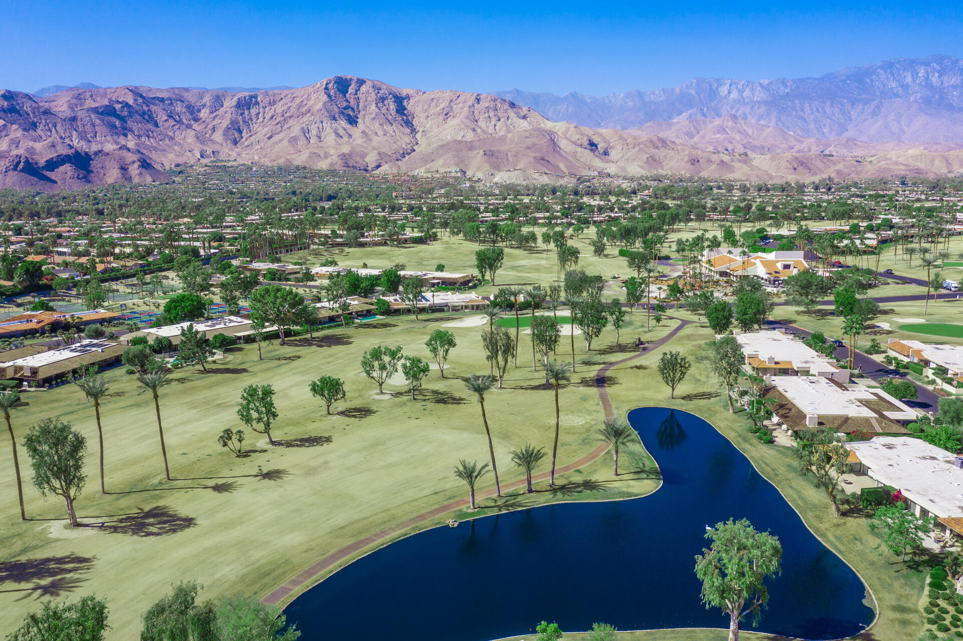 49 Columbia Drive Rancho Mirage, CA 92270 - Photo 52 of 52 a view of a city with a lake