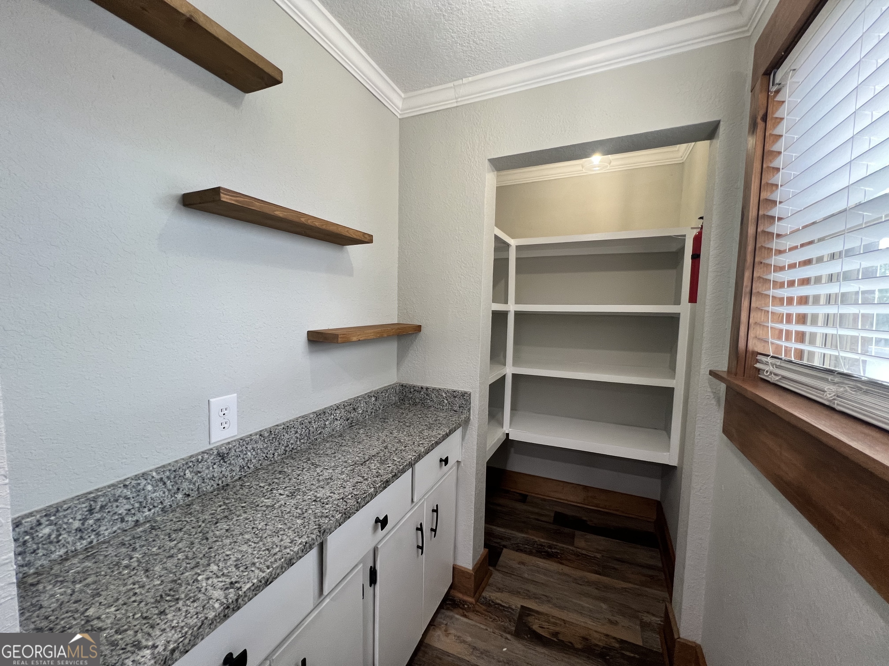 343 Morrison Street Mount Vernon, GA 30445 - Photo 3 of 22 a kitchen with cabinets and a wooden floor