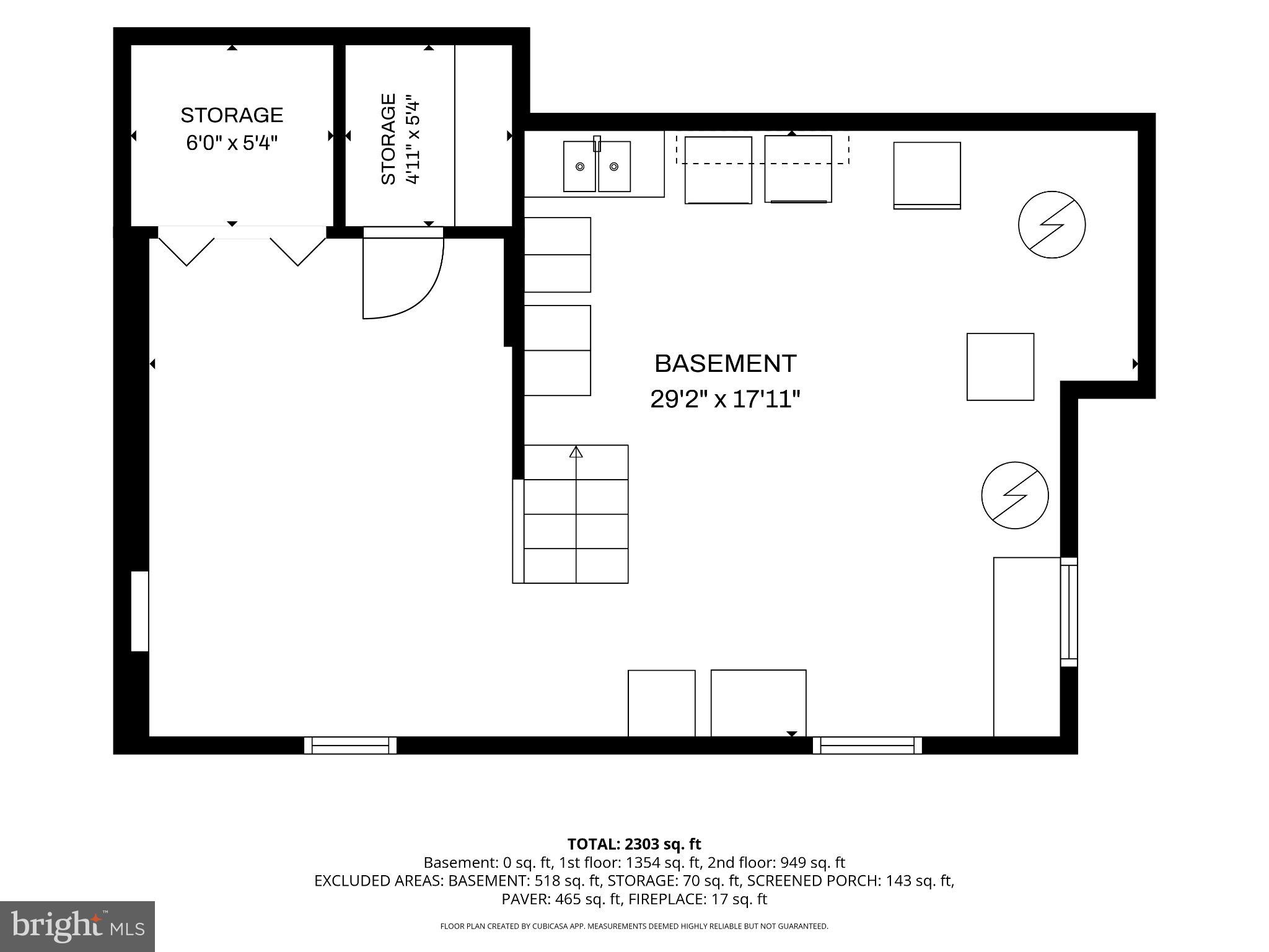 1013 Wellington Road Jenkintown, PA 19046 - Photo 53 of 54 Basement floorplan