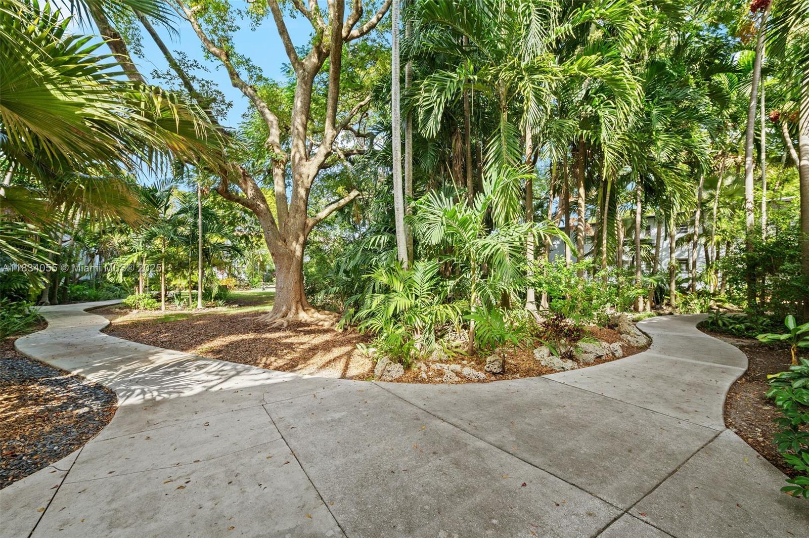 7865 Southwest 57th Avenue, Unit 48D South Miami, FL 33143 - Photo 21 of 22 a view of a garden with potted plants