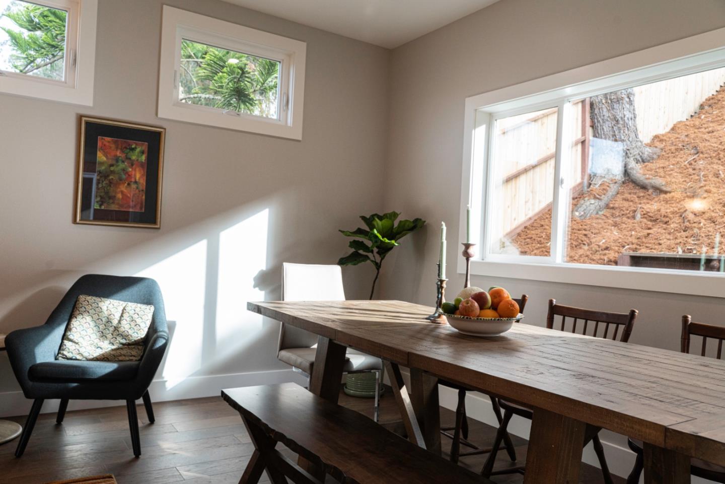 660 Edgemar Avenue Pacifica, CA 94044 - Photo 31 of 36 a view of a dining room with furniture and window