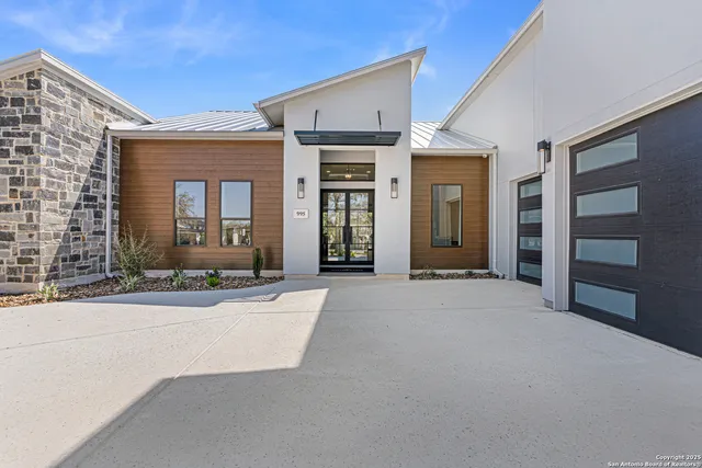 a view of a hallway to a bedroom