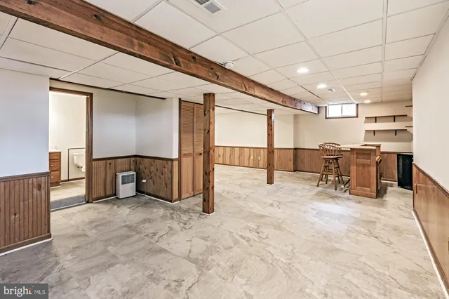 a view of a room with furniture