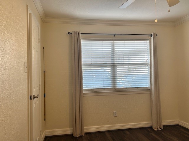 4401 Marina Street, Unit B Houston, TX 77007 - Photo 12 of 26 an empty room with wooden floor and a window