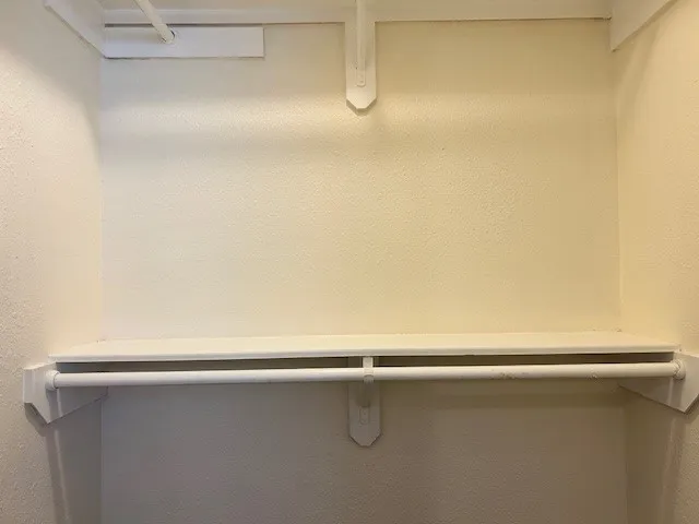 a close view of closet